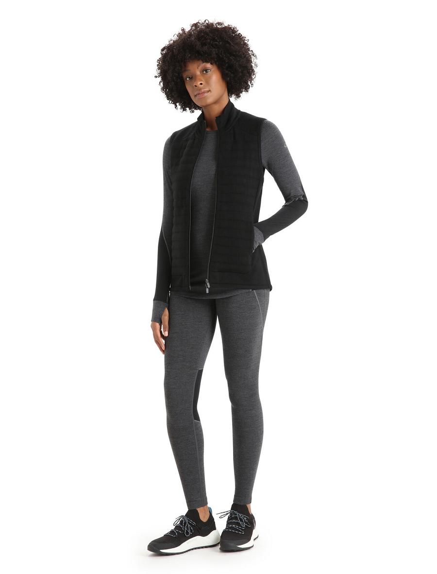 Gilet Icebreaker ZoneKnit™ Merino Insulated Femme Noir | FR 1558KORI